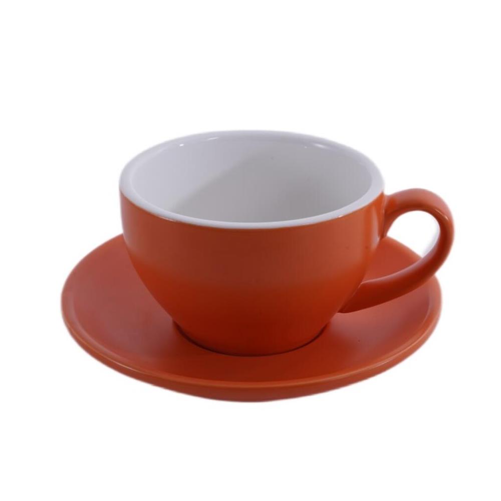 Barista (Бариста) Кофейно-чайная пара 250 мл,оранжевый-матовый цвет, P.L. Proff Cuisine