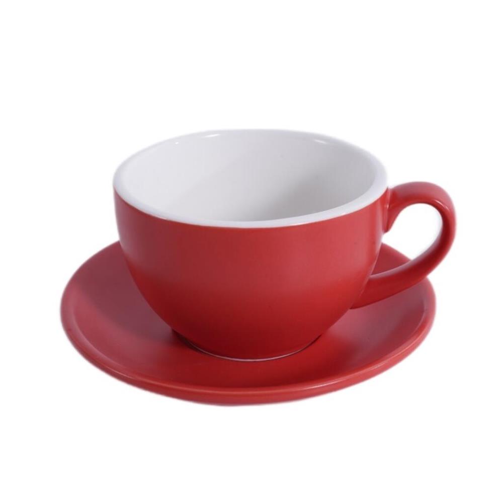 Barista (Бариста) Кофейно-чайная пара 350 мл,красный-матовый цвет,  P.L. Proff Cuisine