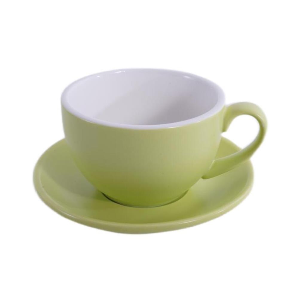 Barista (Бариста) Кофейно-чайная пара 350 мл,матовый цвет зеленого плода, P.L. Proff Cuisine