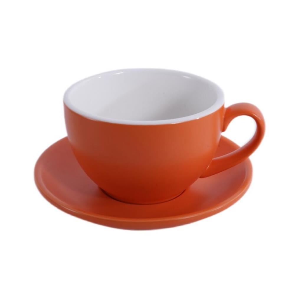 Barista (Бариста) Кофейно-чайная пара 350 мл,оранжевый-матовый цвет, P.L. Proff Cuisine