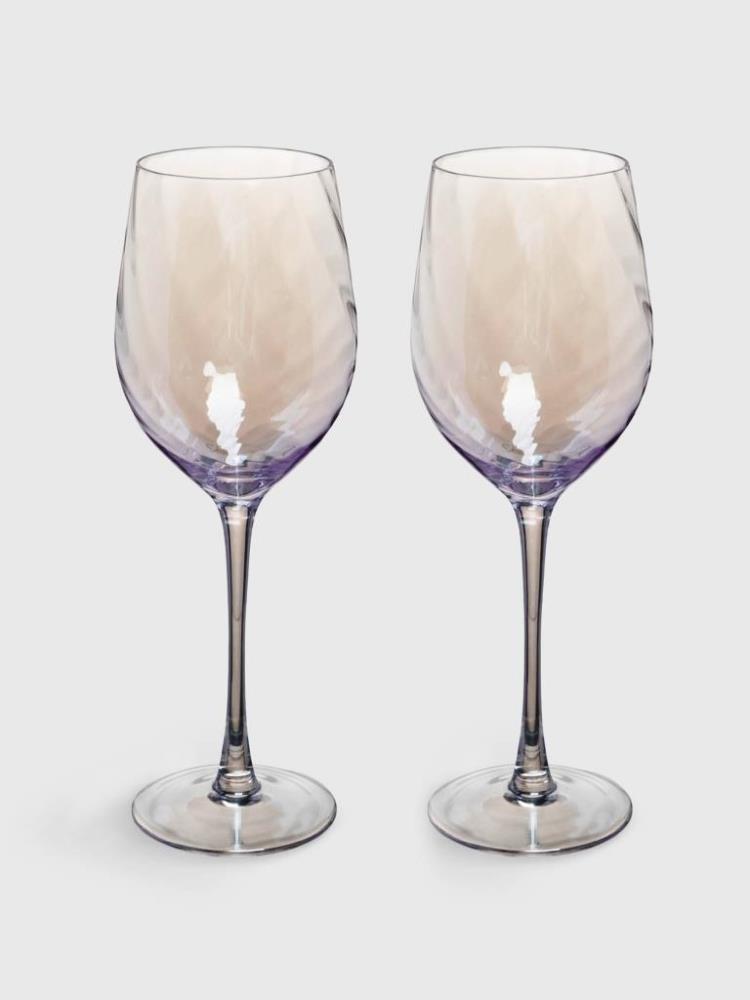 Бокал для вина, 330 мл, 2 шт, стекло, сиреневый, Romance Бокал для вина, 330 мл, 2 шт, стекло, сиреневый, Romance