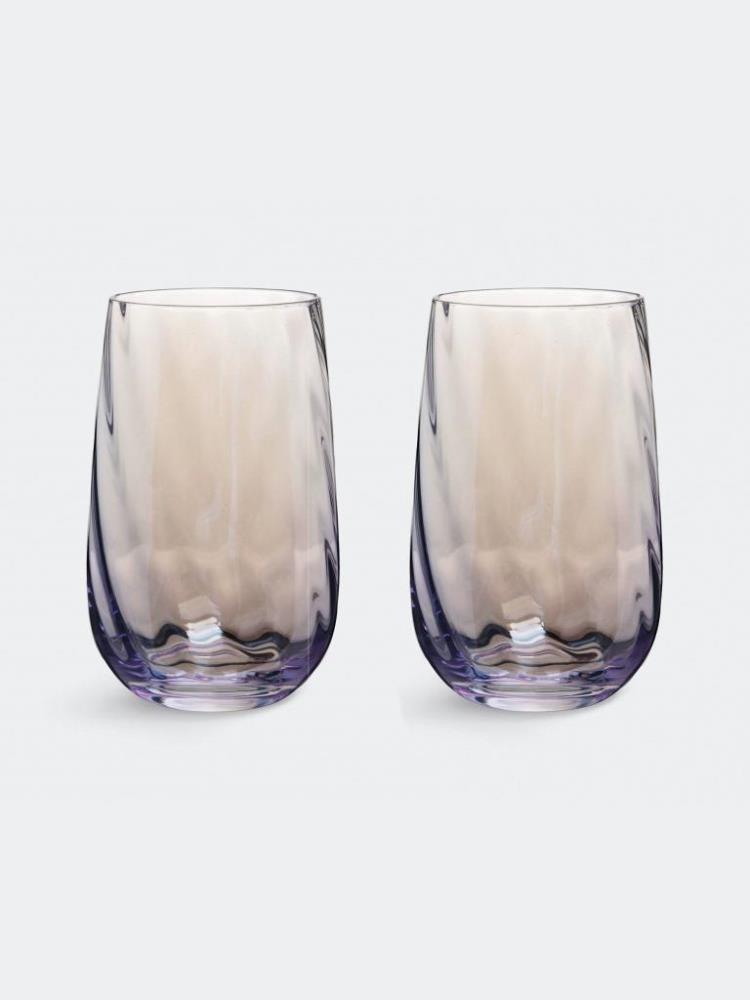Стакан, 13 см, 500 мл, 2 шт, стекло, сиреневый, Romance Стакан, 13 см, 500 мл, 2 шт, стекло, сиреневый, Romance