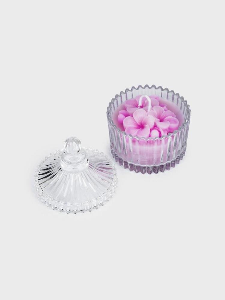 Свеча ароматическая, в подсвечнике, с крышкой, 7x10 см, Freesia, Saltaire