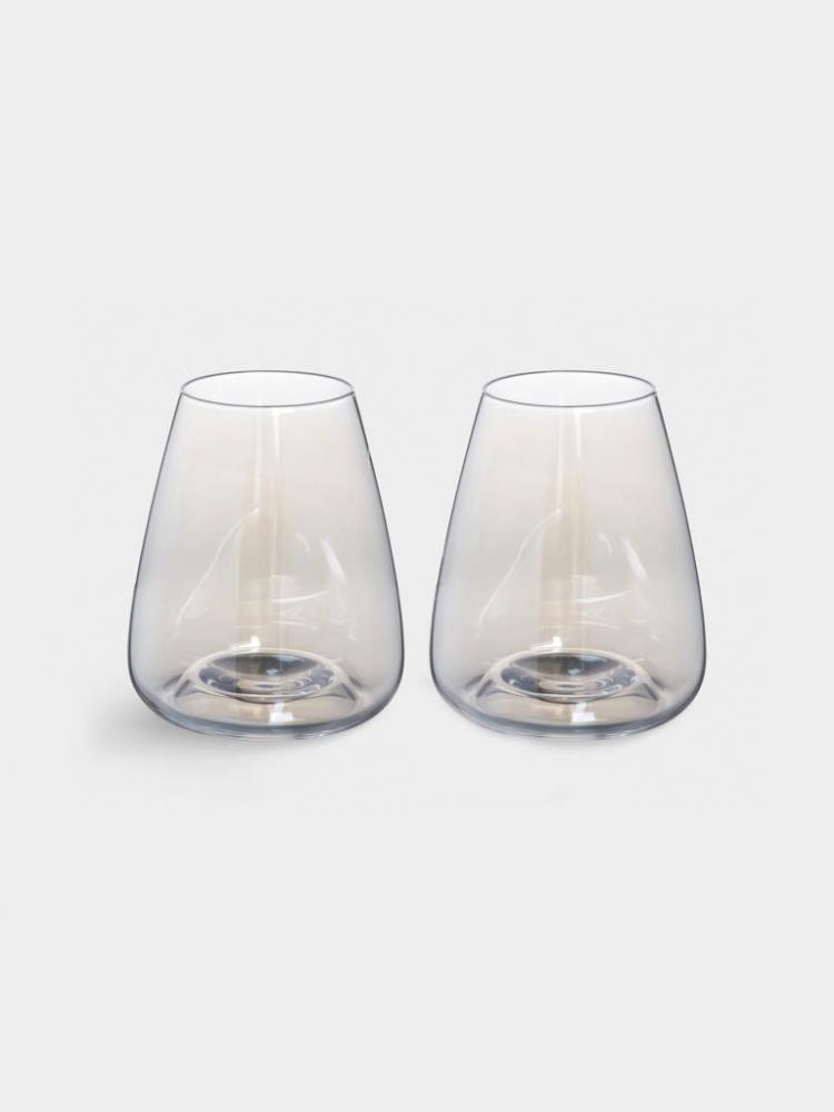 Стакан, 11 см, 460 мл, 2 шт, кристальное стекло, перламутр, Opera polar