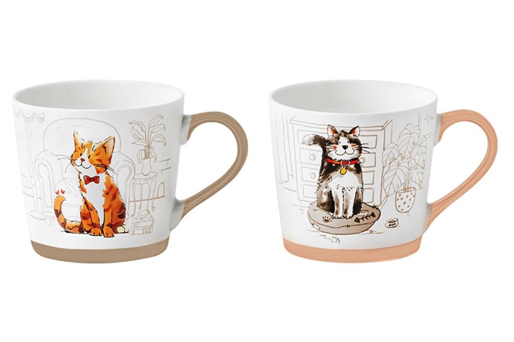 Набор 2 кружек 400 мл 13,5*9,5*9 см 