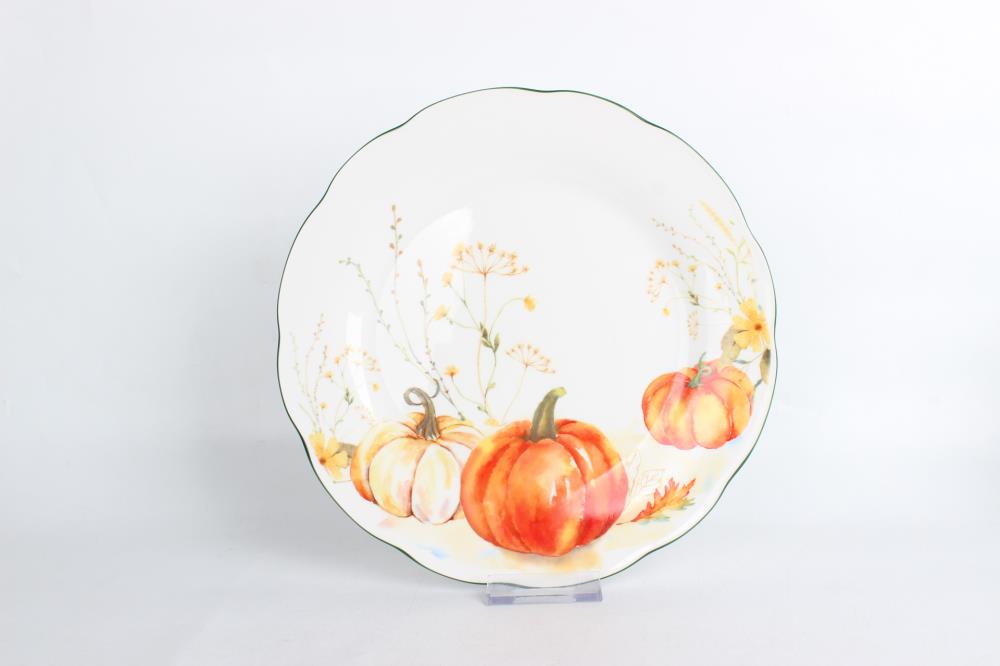 Pumpkin season Набор тарелок обеденных 2шт 26см фарфор кратно 1 Pumpkin season Набор тарелок обеденных 2шт 26см фарфор кратно 1