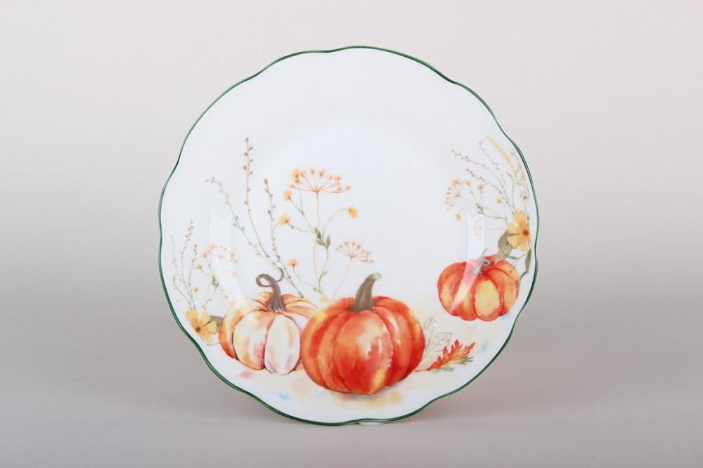 Pumpkin season Тарелка десертная 19см фарфор кратно 12 Pumpkin season Тарелка десертная 19см фарфор кратно 12