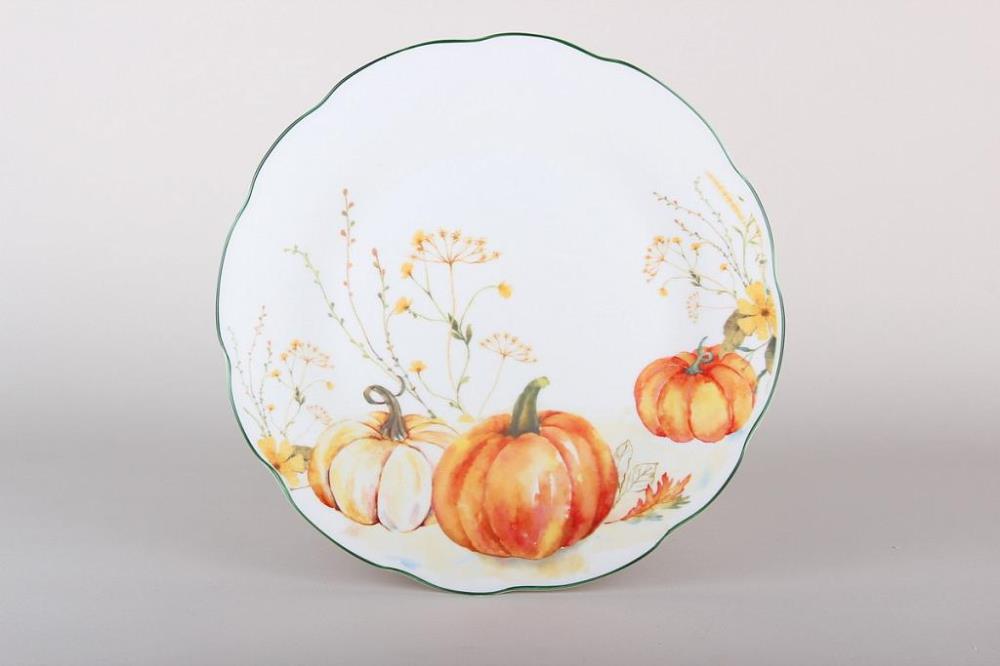 Pumpkin season Тарелка обеденная 26см фарфор кратно 12 Pumpkin season Тарелка обеденная 26см фарфор кратно 12