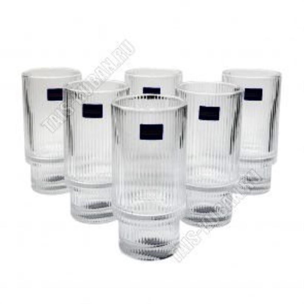 334 DM Набор 6 высоких стаканов 470 мл, d - 7,6 см, h - 15,8 см. в упаковке