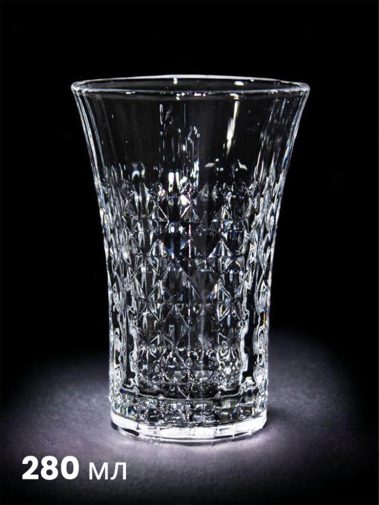 0606 LXZS Набор 6 высоких стаканов 280 мл, h - 12 см, d - 8,5 см в упаковке