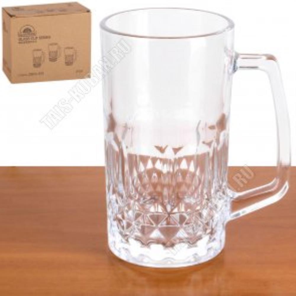 03-500 ZB Набор 2 кружек д/пива 550 мл, d - 8,4 см, h - 15,5 см в упаковке