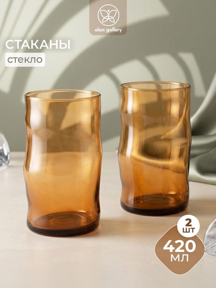 Набор стаканов 2 пр. 420 мл 7,5*7,5*13 см Набор стаканов 2 пр. 420 мл 7,5*7,5*13 см