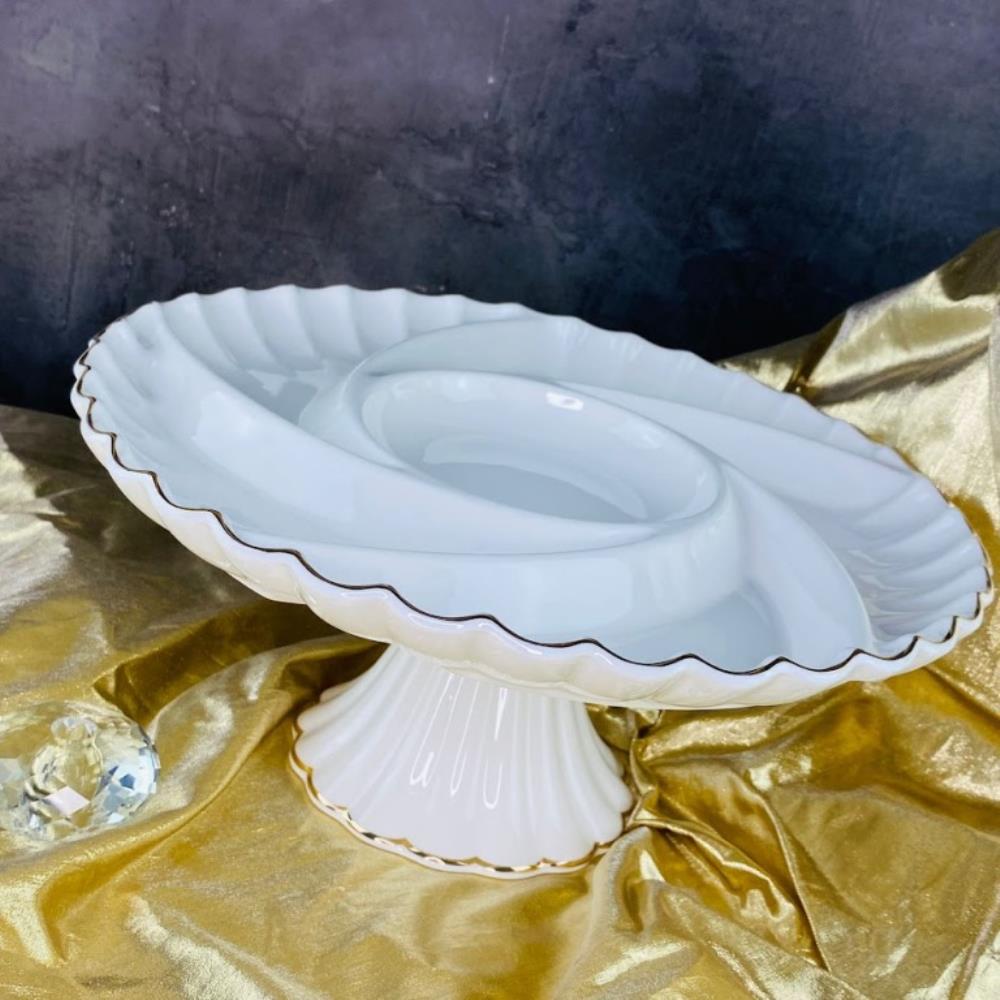 102-113 Менажница 30,5см на ножке в под.уп.(х4)