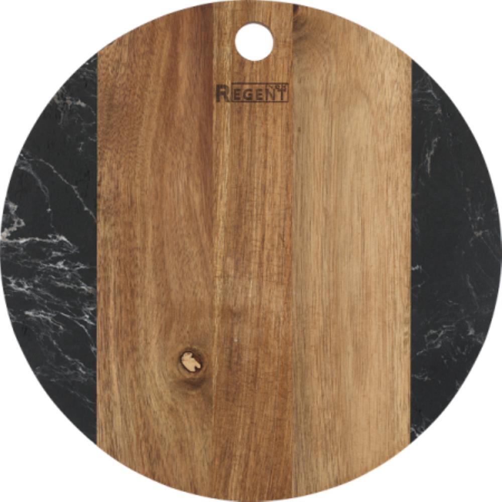 93-AC-1-03 Доска разд.круглая с ручкой вставка черный мрамор 26х26х1,2см Linea ACACIA 93-AC-1-03 Доска разд.круглая с ручкой вставка черный мрамор 26х26х1,2см Linea ACACIA