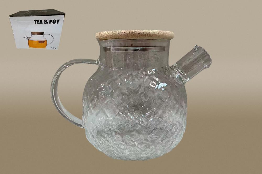 Чайник для заваривания 1л  стекло кратно 1