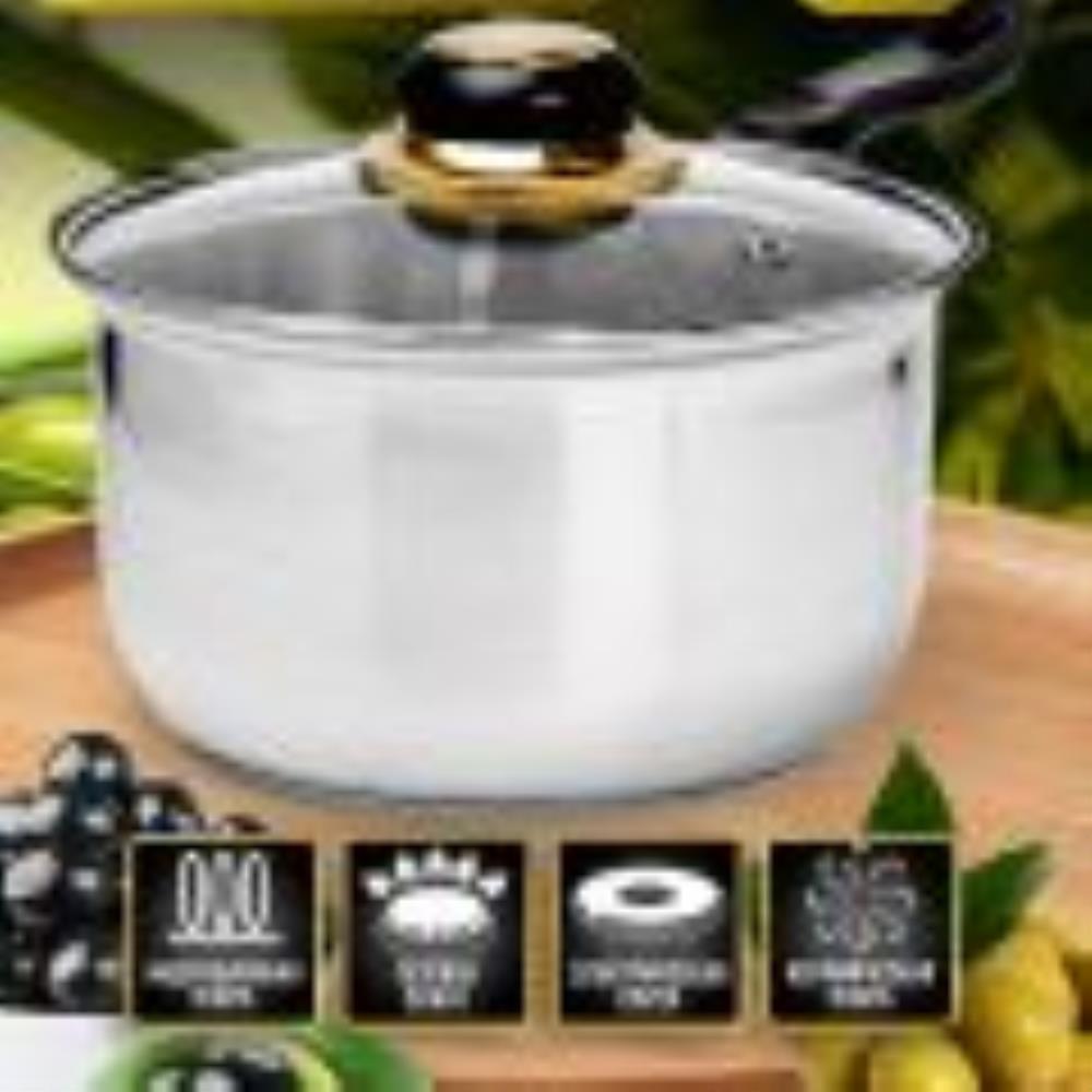 25750-2-1,4 Ковш 1,4л нерж/ст с крышкой (х1)