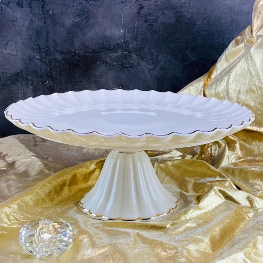 102-110 Круглое блюдо 30,5см на ножке в под.уп.(х4)