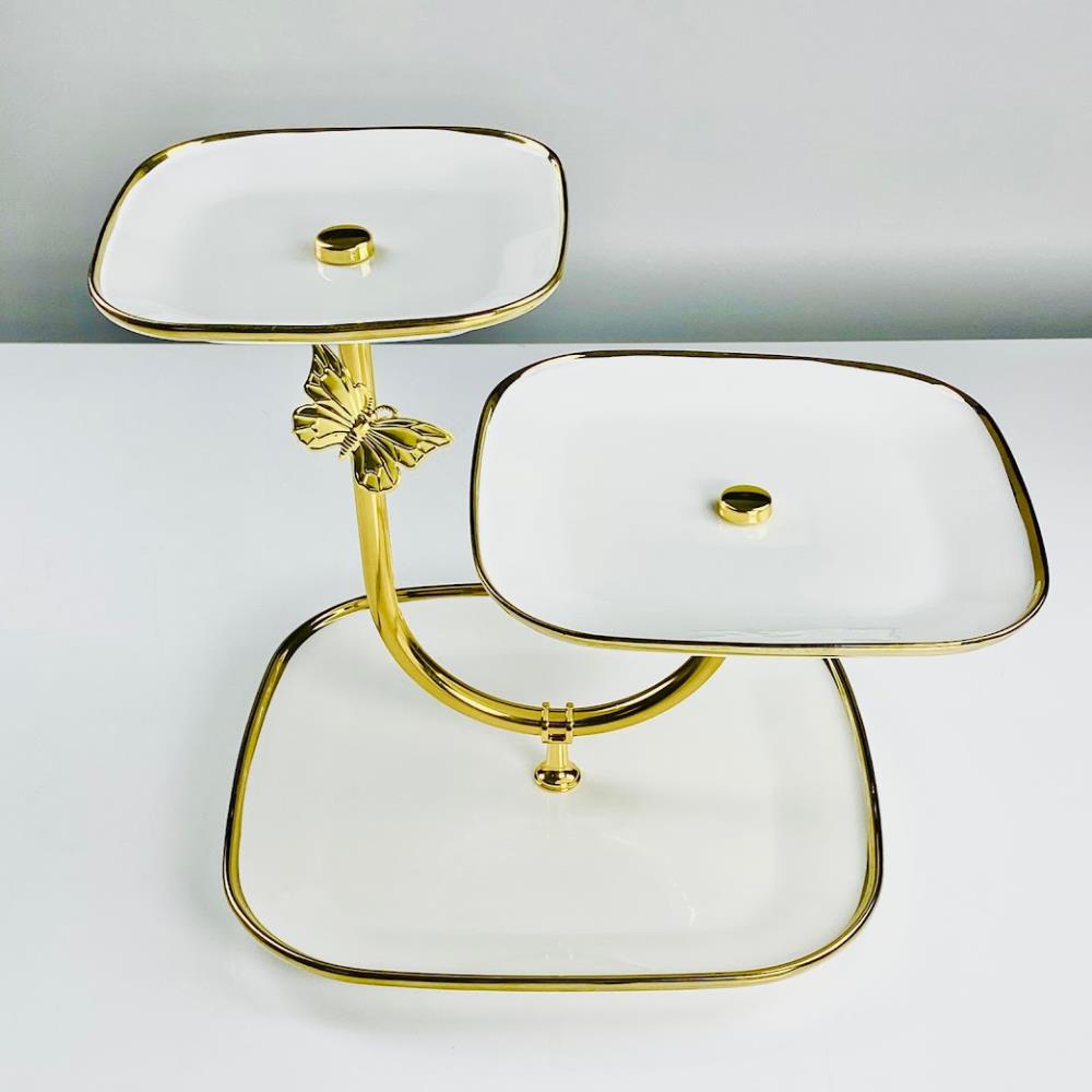 133-468 Трехъярусная этажерка ЛАЗУРИТ в под.уп.(х6)Фарфор 133-468 Трехъярусная этажерка ЛАЗУРИТ в под.уп.(х6)Фарфор