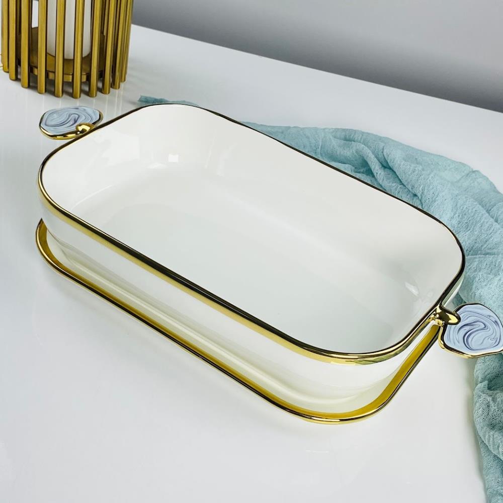 133-473 Прямоугольное блюдо 43см с крышкой/блюдо ЛАЗУРИТ в под.уп.(х6)Фарфор 133-473 Прямоугольное блюдо 43см с крышкой/блюдо ЛАЗУРИТ в под.уп.(х6)Фарфор