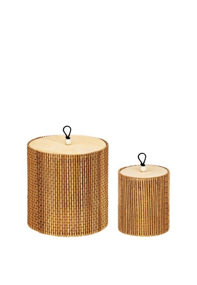 Набор 2 емкостей для хранения 11,5*11,5*13 см и 7,5*7,5*10 см, круглые