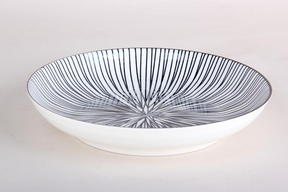 Line черный Тарелка универсальная 19см