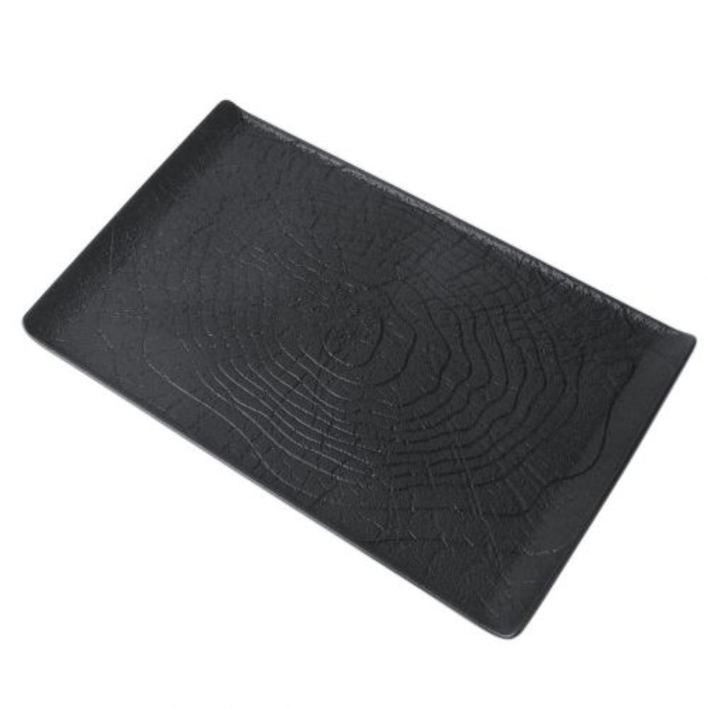 Black Raw Wood Блюдо прямоугольное d=33,5*20.5см, P.L. - ProffCuisine