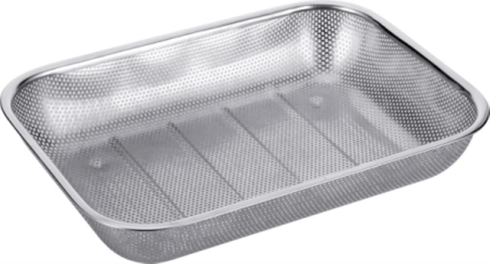 93-PRO-23-29 Дуршлаг прямоугольный 29х21х6,5 см, Linea PRONTO нержавеющая сталь