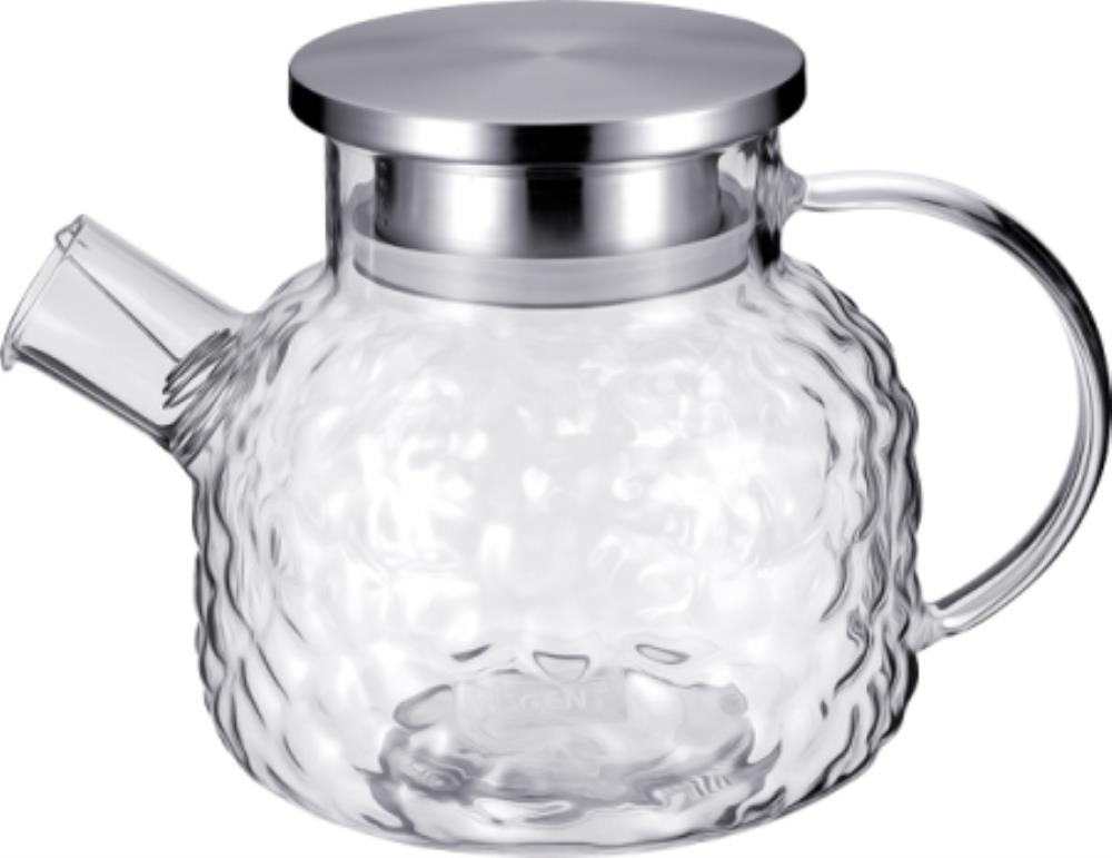 93-FR-TEA-15-1000 Чайник заварочный стеклянный 1 л c ситечком, Linea FRANCO боросиликатное стекло, нержавеющая сталь 93-FR-TEA-15-1000 Чайник заварочный стеклянный 1 л c ситечком, Linea FRANCO боросиликатное стекло, нержавеющая сталь