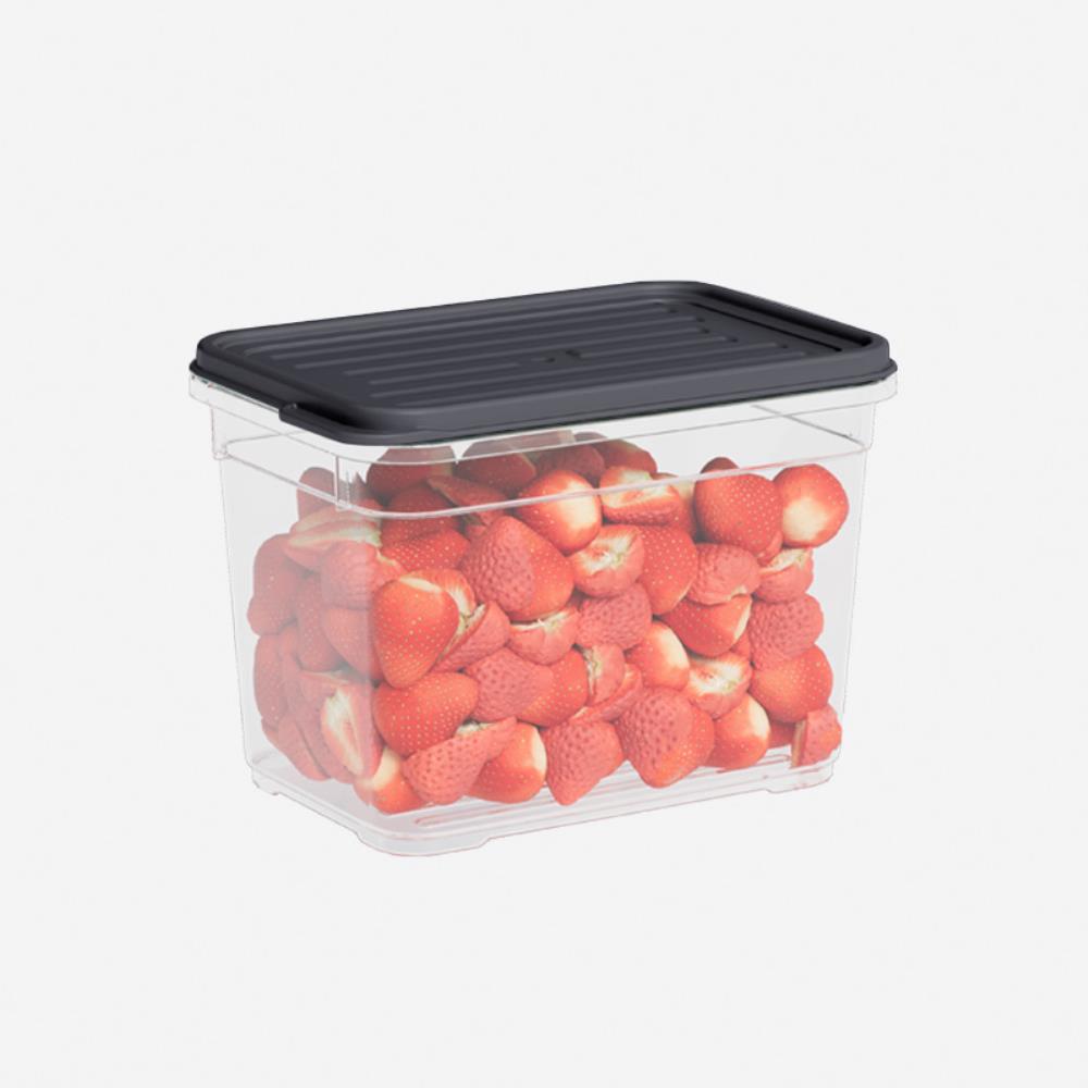 Лоток с крышкой 950 мл антрацит 95*150*105 (24)