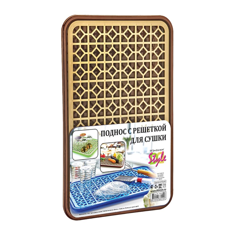 Поднос с решеткой д/сушки слоновая кость ( 24)шт.