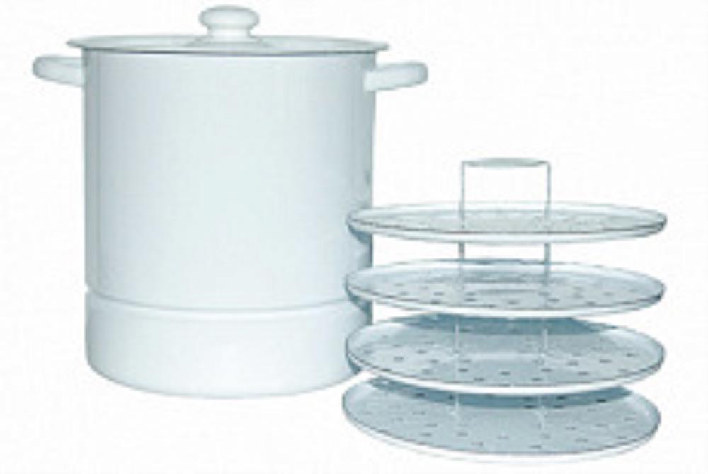 Позница (мантоварка) эмал 12,0 л 4 вставки без рис СИБИРСКИЕ ТОВАРЫ