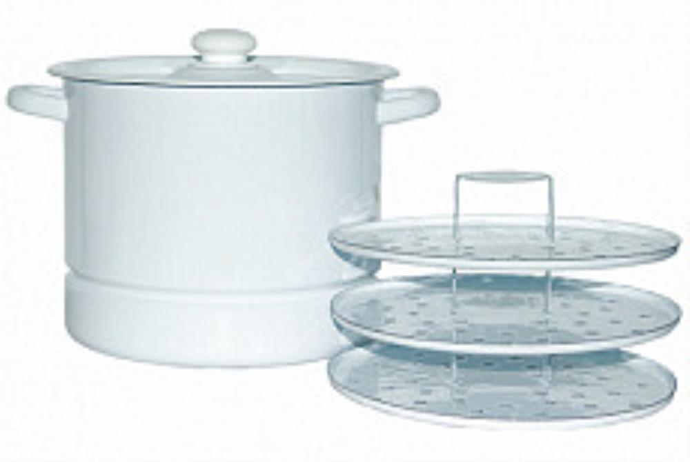 Позница (мантоварка) эмал 9,0 л 3 вставки без рис СИБИРСКИЕ ТОВАРЫ