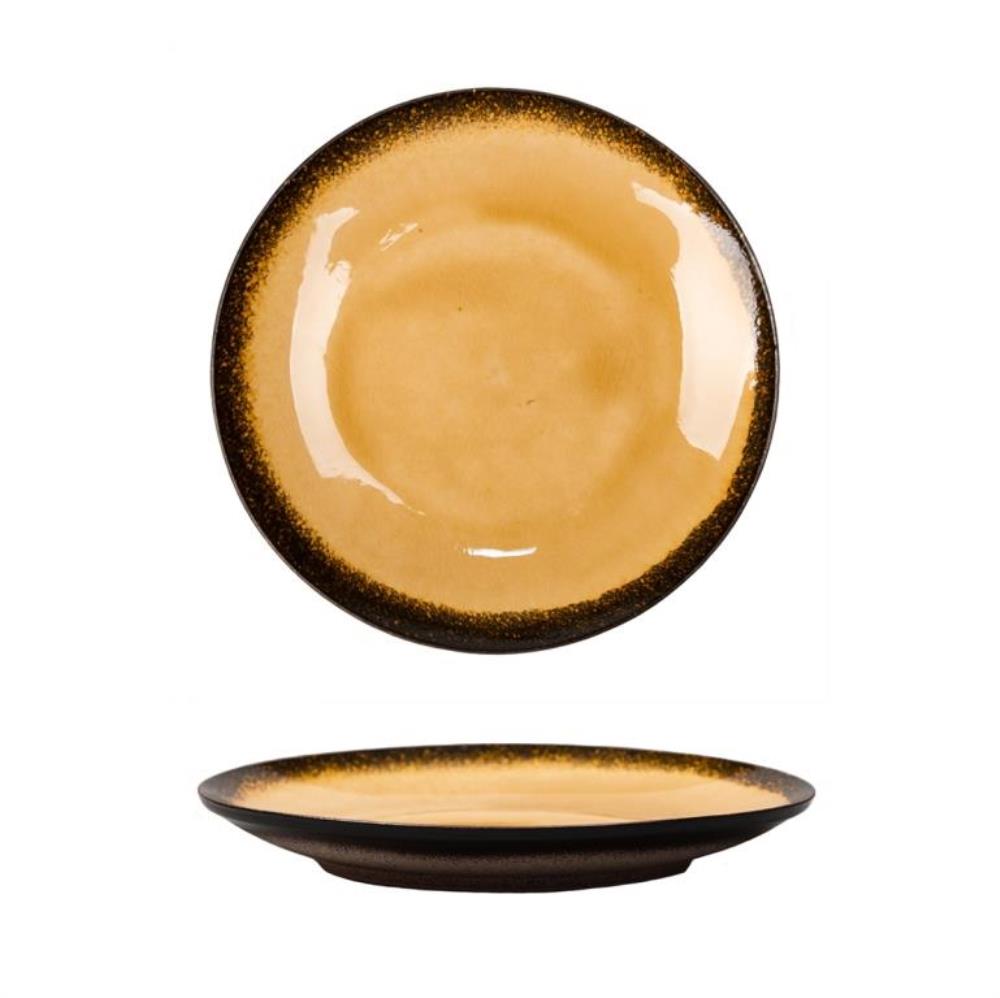 Spider Silk-Yellow Тарелка d=20 см,каменная керамика,P.L. Proff Cuisine /6