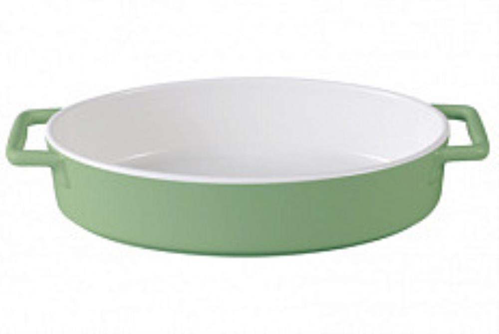 Форма керам овал 32х17,5х6,5см зеленый Twist TM Appetite
