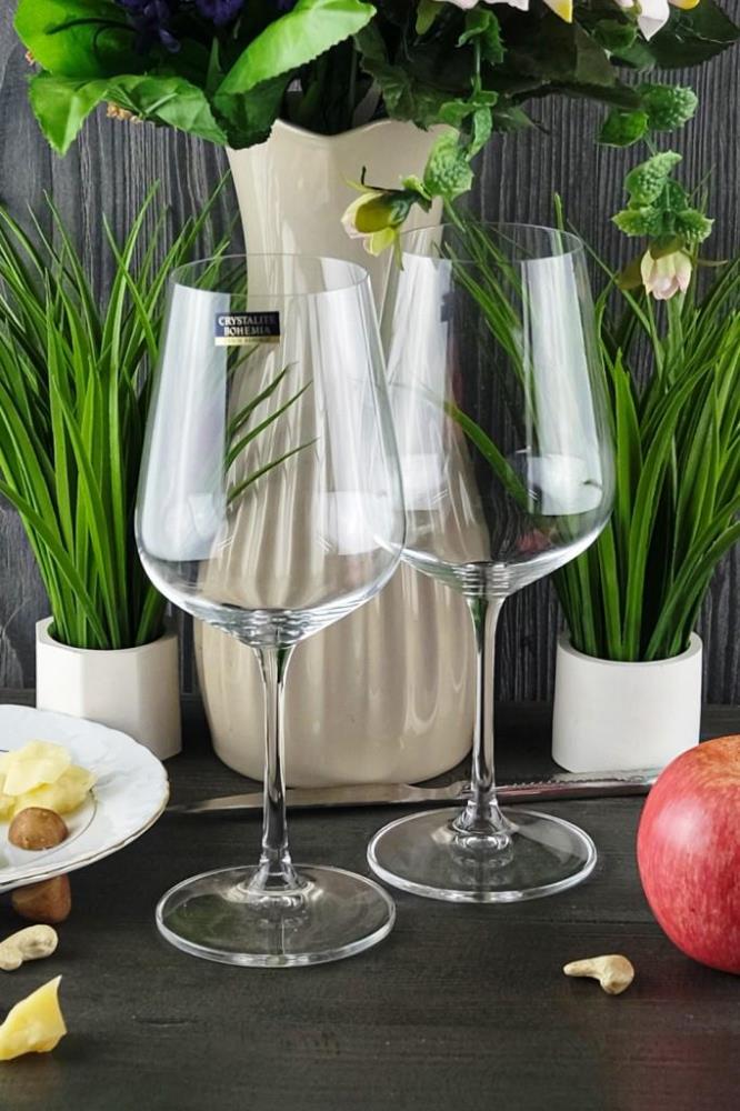 Crystalite Bohemia Strix/Dora Набор бокалов для вина 450 мл (2 шт)