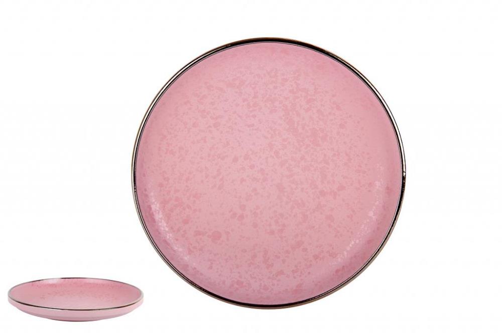 Тарелка десертная 18см Elite pink