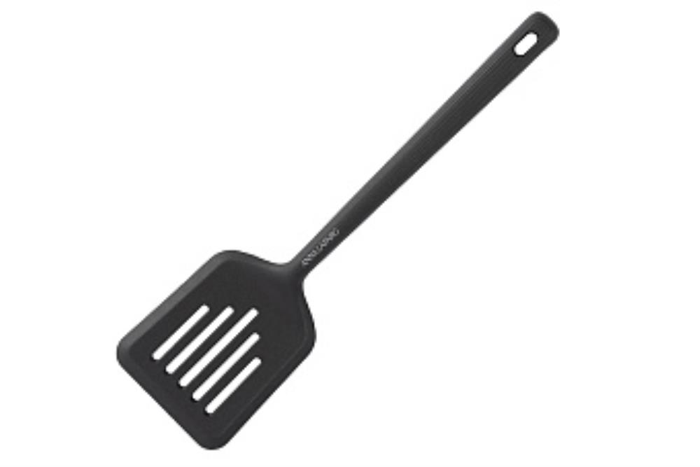 Лопатка с прорезями, 32 см, силикон, графитовая, Streak