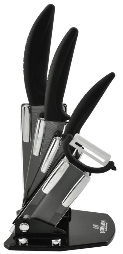 Ножи BH - 5227 5пр. на подст/10,15,7,5см/керамич.черн. (х6)