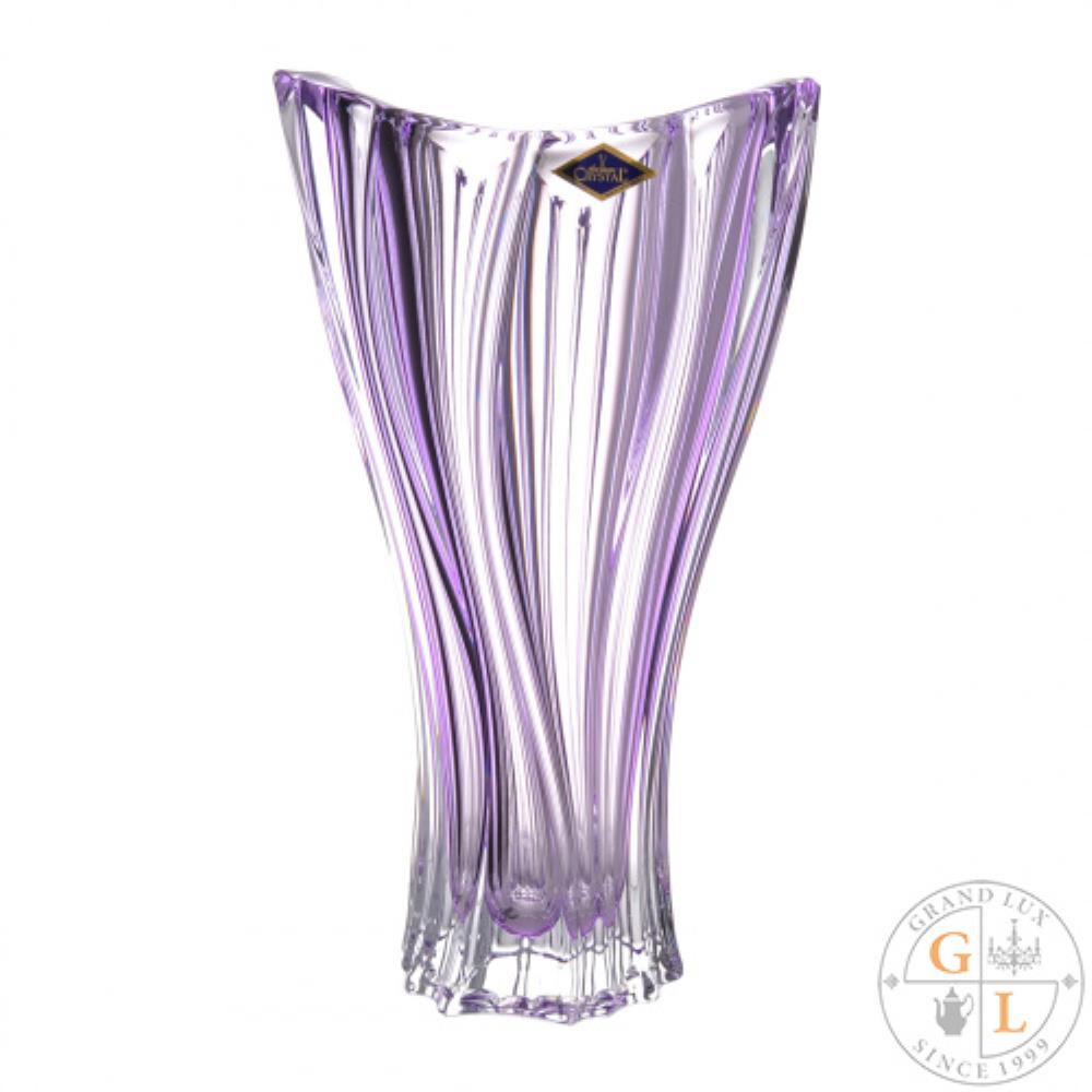 Aurum Crystal Plantica Ваза 32 см Amethyst