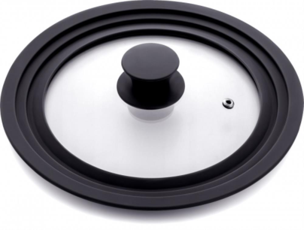 93-LID-24/26/28 Крышка универсальная ТМ Regent inox, мультиразмер: 24х26х28 см стекло, силикон 93-LID-24/26/28 Крышка универсальная ТМ Regent inox, мультиразмер: 24х26х28 см стекло, силикон