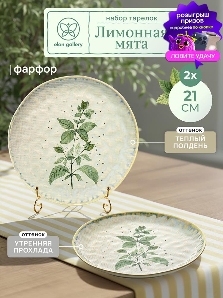 Набор тарелок 2 пр. 21,5*21,5*2,5 см Набор тарелок 2 пр. 21,5*21,5*2,5 см