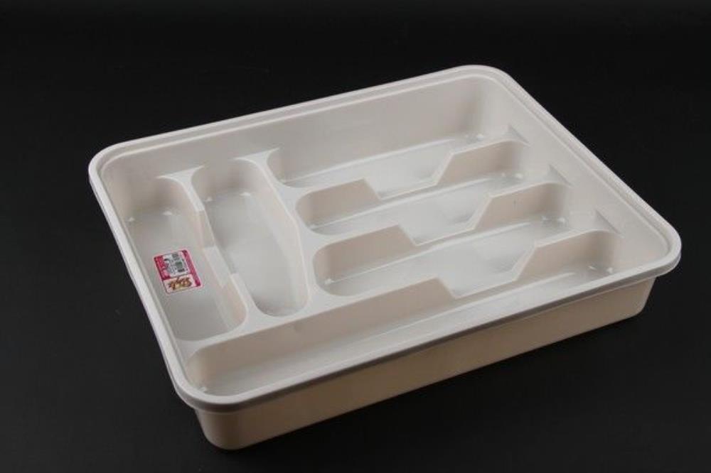 Лоток для столовых приборов маленький слоновая кость 340*267*48 (24) Лоток для столовых приборов маленький слоновая кость 340*267*48 (24)