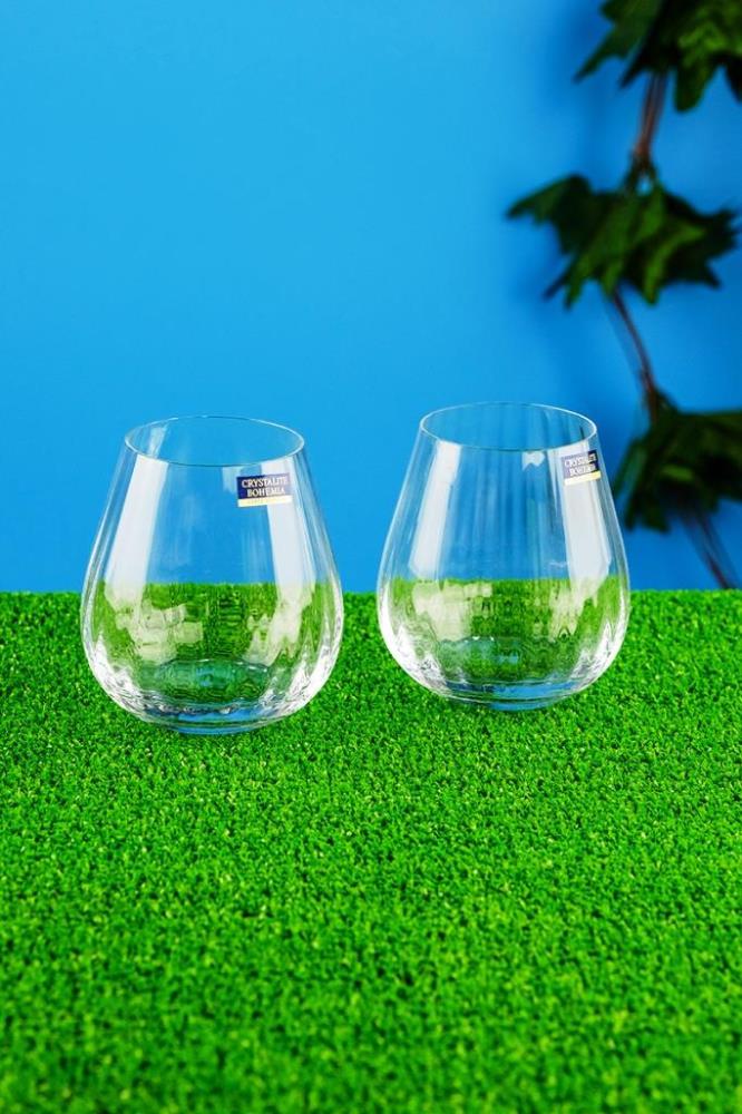 Crystalite Bohemia COLUMBA OPTIC Набор стаканов для виски 380 мл (2 шт)