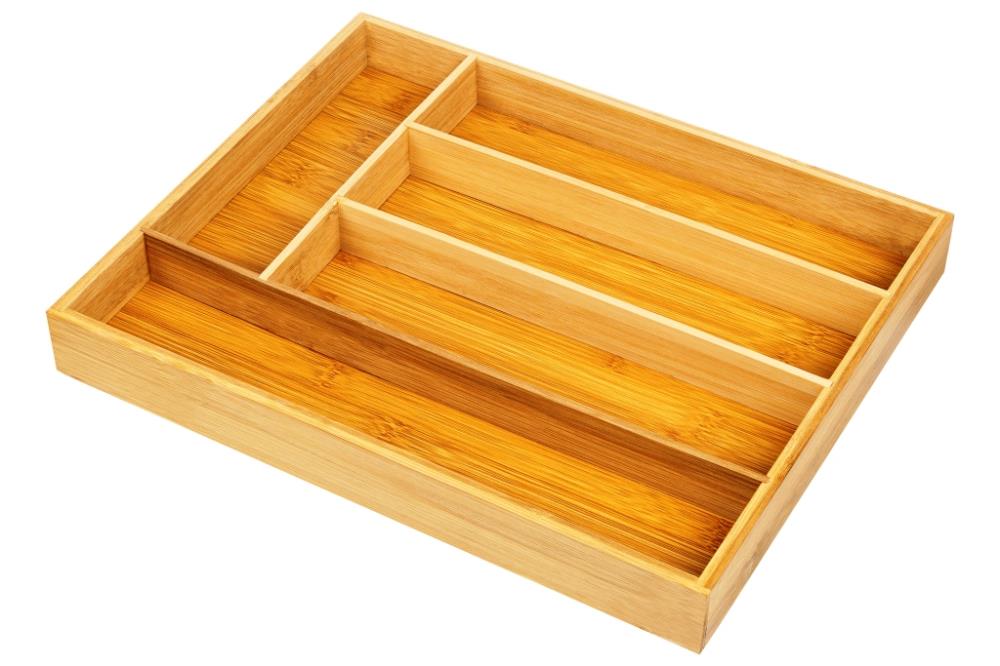 Лоток для столовых приборов 37*30*4,5 см бамбук