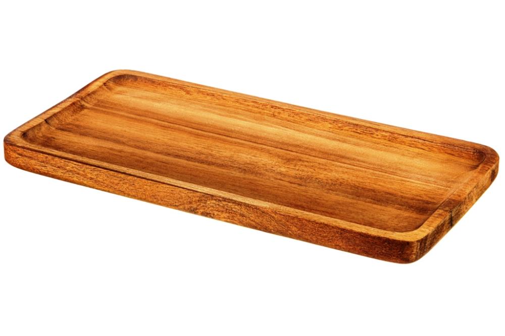 Поднос сервировочный 30*15*2 см, прямоугольный, акация Поднос сервировочный 30*15*2 см, прямоугольный, акация