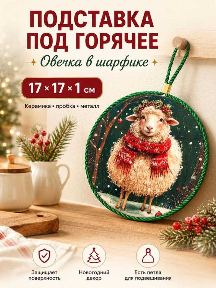 Подставка п/горячее 17*17*1 см 