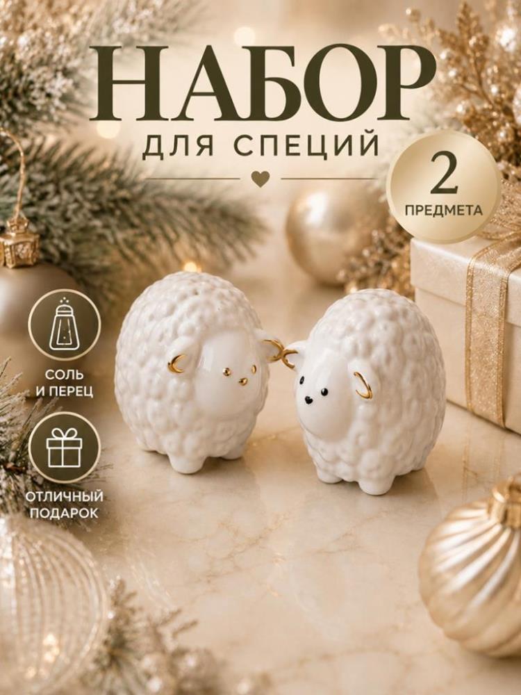 Набор д/специй 2 пр. 6,5*5,5*5 см Набор д/специй 2 пр. 6,5*5,5*5 см