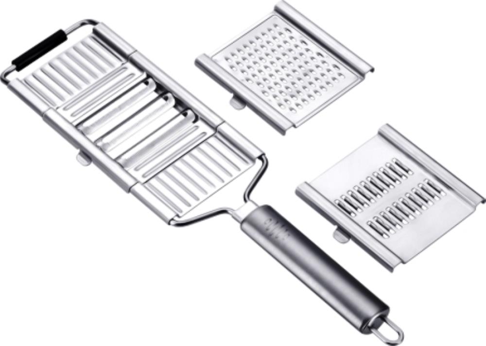 93-AC-SO-03 Многофункциональная терка со сменными насадками 3 в 1, 35,5х8,5 см, Linea SOLIDO 93-AC-SO-03 Многофункциональная терка со сменными насадками 3 в 1, 35,5х8,5 см, Linea SOLIDO