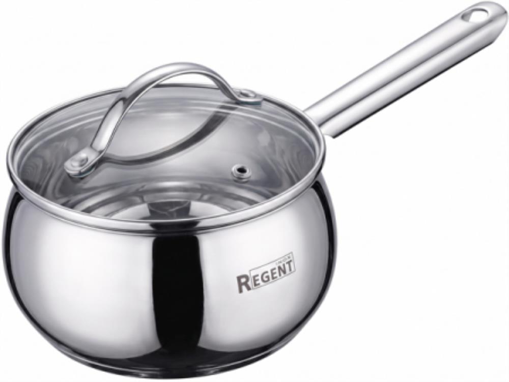 93-B-7 Ковш 1,6л зерк.полир. со стек. кр. 16х9,5 см Linea APPLE B