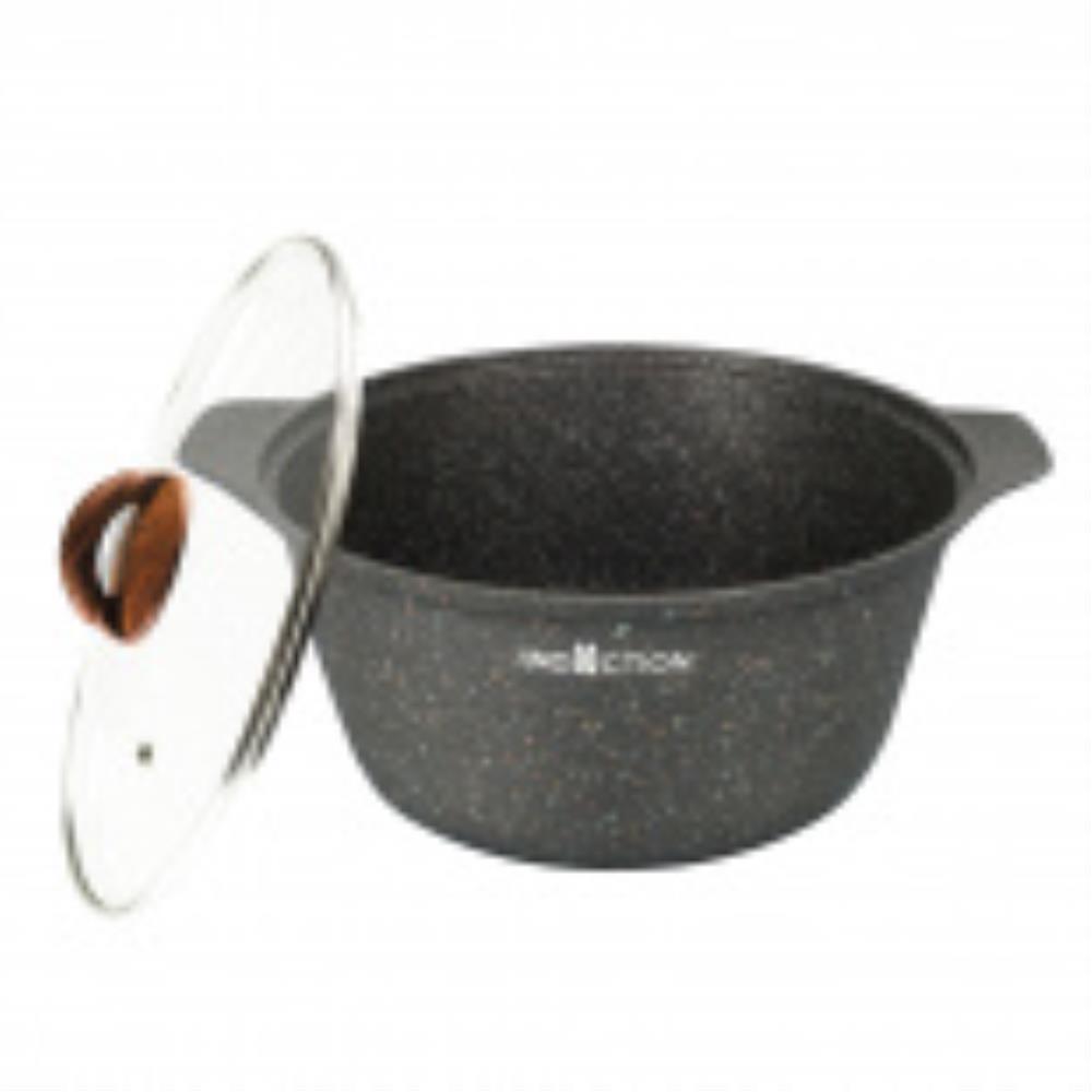 Granit ultra original Кастрюля а/пр литая 4,0л стекл/кр индукция ТМ KUKMARA
